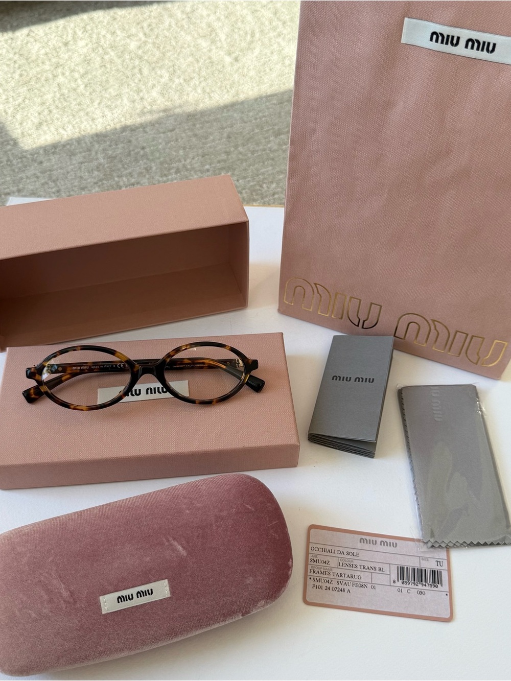 Miu Miu. 50mm Oval optical Regard glasses. AUTHENTIC! Retail price: $515. Used.
